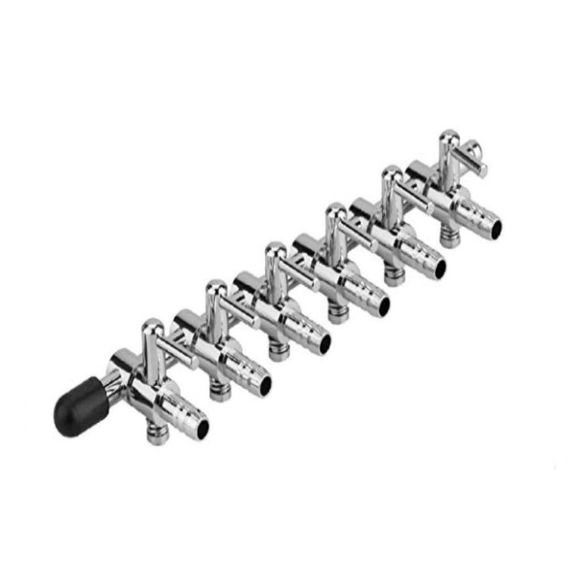 bnafes Aquarium Fish Tank 5mm Tube 6 Way Outlet Aquarium Air Flow Valve Distributor Splitter - Image 1